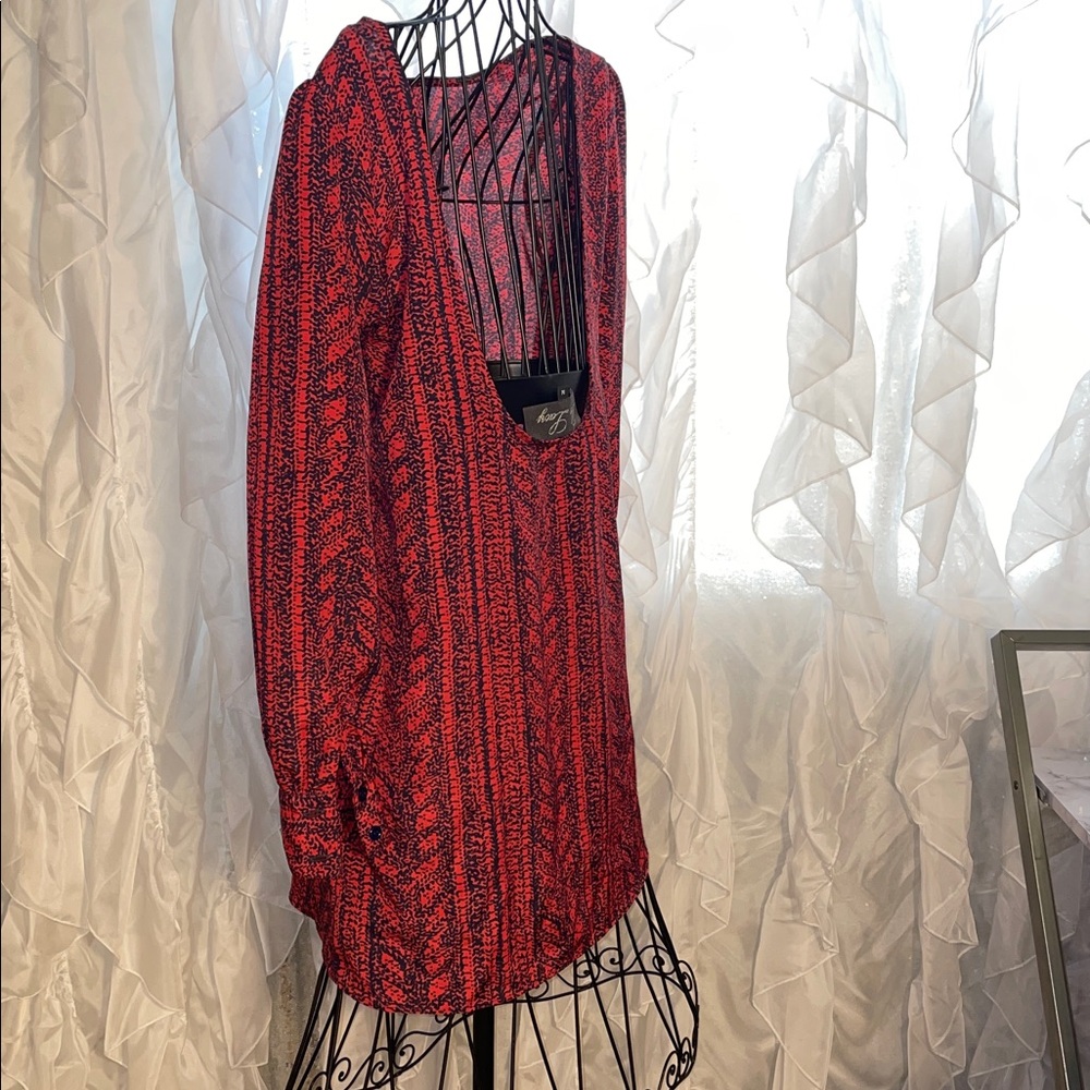 100% Silk Revolve De Lacy M Eastern Deep Scoop Back Dress Speckle Coral